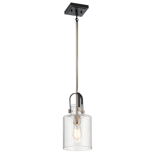 Wisząca lampa QN-KITNER-P-PN szklana bubbles nikiel