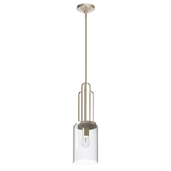 Lampa wisząca QN-KIMROSE-MP-PN tuba szklana nikiel