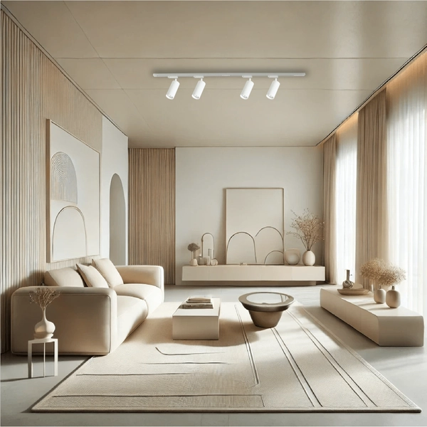 Trójfazowa lampa sufitowa 1,5m metalowa MICA ML1151 tuba biała