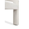 Tapicerowane krzesło LOGAN MM1501100300 białe z tkaniny do jadalni 45cm