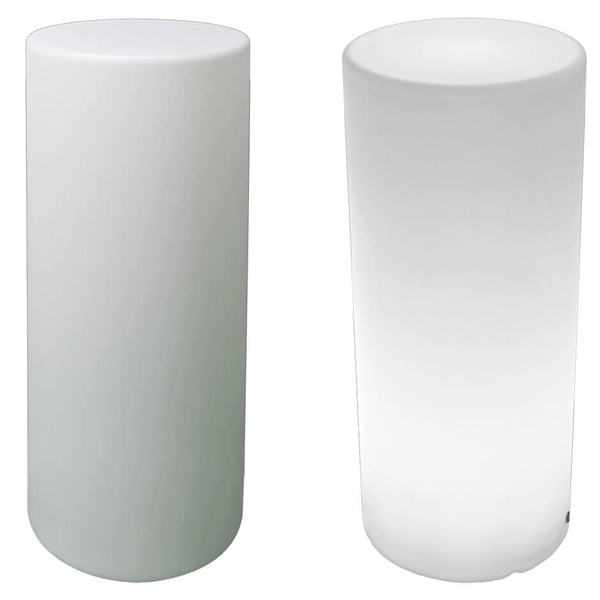 Lampa zewnętrzna słupek Tube ES-DC031 LED 5W RGBW IP65 biała