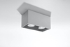 Downlight LAMPA sufitowa SL.0382 metalowa OPRAWA prostokątna szara