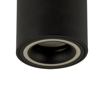 Natynkowa lampa kuchenna Indi C 04046 okrągły downlight czarny