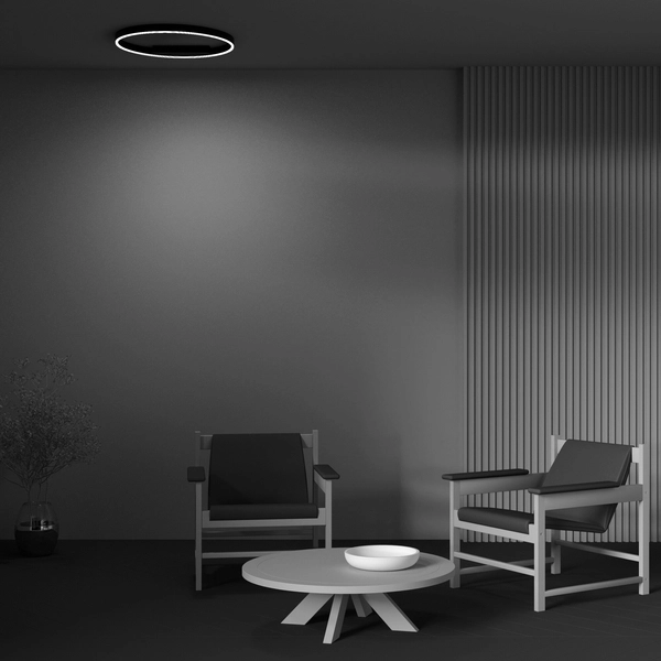 Plafon sufitowy Rim MOD058CL-L35B4K LED 37W pierścień czarny