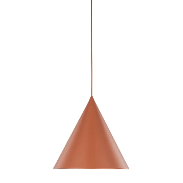 Salonowa lampa wisząca CONO 10065 trójkątna czerwony