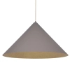 Stożkowa lampa wisząca VESUVIO 41058 metalowa szara złota