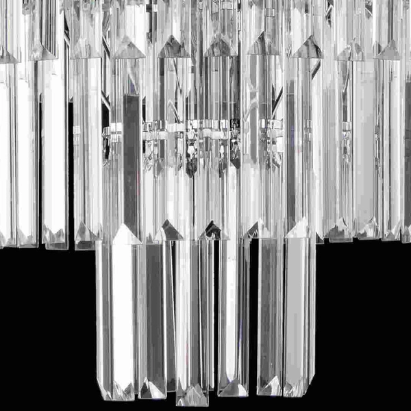 Pałacowa lampa wisząca VEN E1735/9 CR kryształowa glamour na łańcuchu chrom