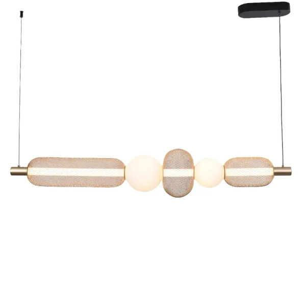 Lampa wisząca nad stół Sarr MD2596-5B-3BGT LED 27W 3000-5700K czarny