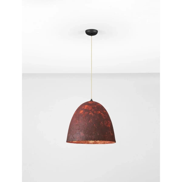 Papierowa wisząca lampa TALVORA LE45313 do salonu czerwona