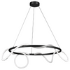Pierścieniowa lampa wisząca Fantasia ST-9282R/D60 black Step LED 68W 3000K czarna