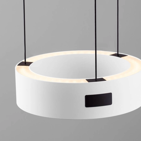 Wisząca lampa nad stół ALMAY LE44606 LED 24W 3000K pierścień biały