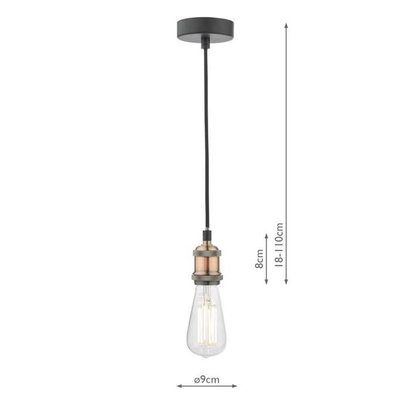 Zawieszenie do lampy wiszącej Waco WAC0164 Dar Lighting czarne