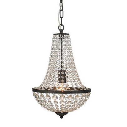 Stylowy żyrandol pokojowy Granso 107026 na czarnym łańcuchu hol