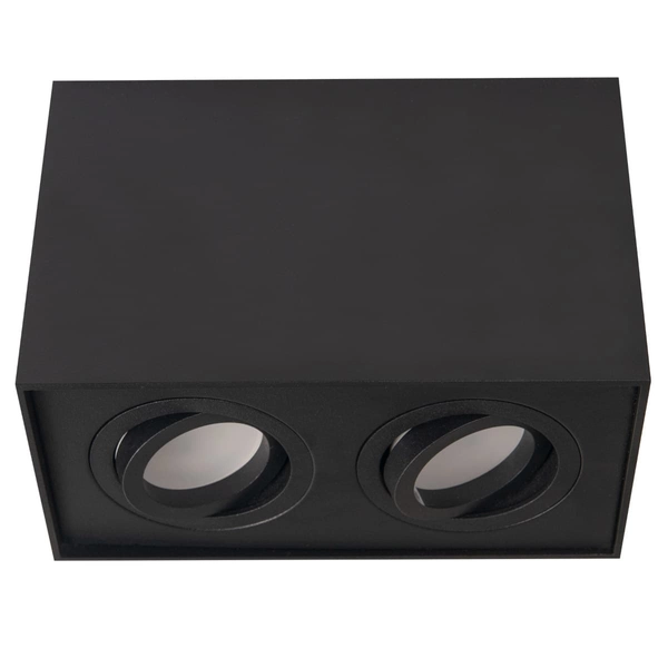 Sufitowa oprawa sypialniana BASIC SQUARE C0089 Maxlight podwójna czarna