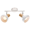 Plafon LAMPA sufitowa PUERTO 92-62659 Candellux regulowana OPRAWA metalowe reflektorki drewno białe
