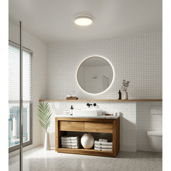 Okrągła lampa sufitowa NOXY 2015356101 LED W 3000-4000K IP44 biały