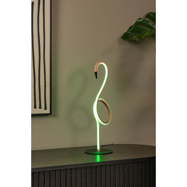 Dekoracyjna lampa stołowa FLAMINGO 05545/06/66 LED 5,5W RGB różowa
