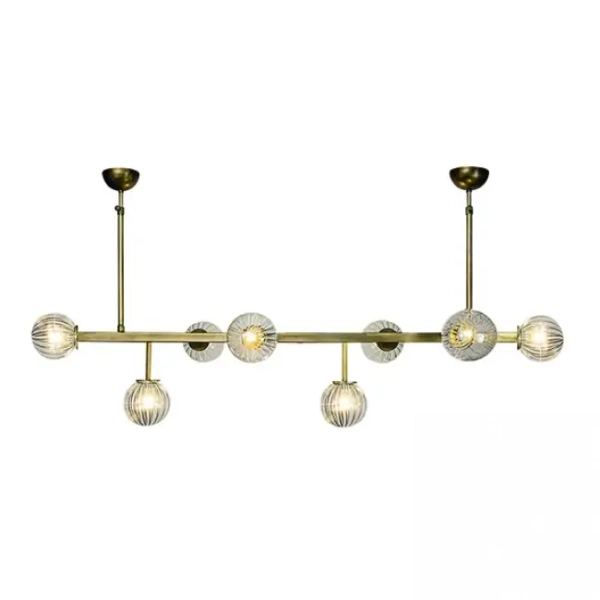 Molekułowa wisząca lampa 18132-BR kule ryflowane brązowy