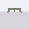 Potrójna lampa sufitowa RING SL.1502 regulowane tubki oliwkowe