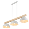 Lampa wisząca skandynawska Oslo 4712 TK Lighting drewniana potrójna biała