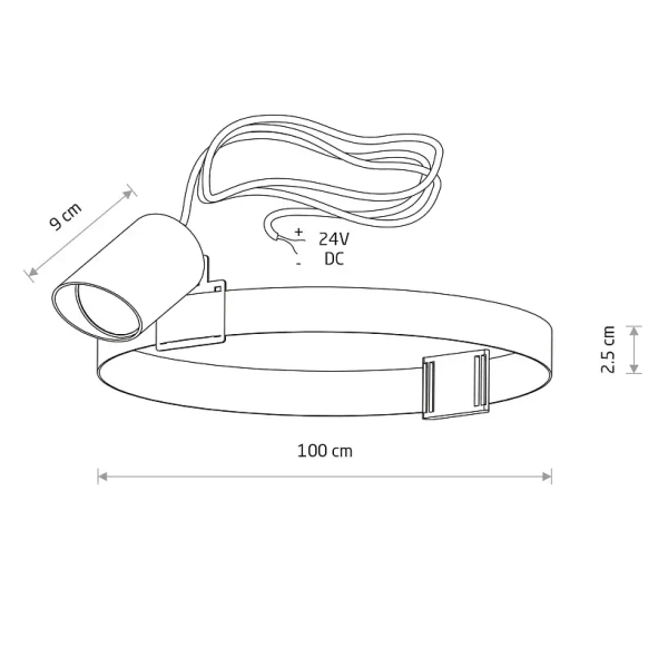 Przenośna lampa RUMI LED 11543 LED 7W 3000K IP54 czarny