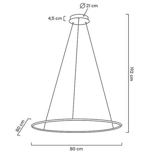 Lampa pierścieniowa wisząca Ring Slim MSE1501100157 Moosee LED 28W 3000K złota