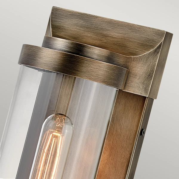 Latarnia naścienna QN-PEARSON-M-BU IP44 ogrodowa brązowa