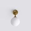 Kinkiet LAMPA ścienna DORADO LP-002/1W Light prestige loftowa OPRAWA szklana kula miedziana biała
