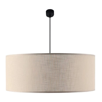 Lampa zwisająca Lamego 5187 Shilo abażurowa do pokoju beżowa