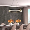 Okrągła lampa wisząca Plum LP-0407/1P M BK Triangle Light Presige LED 32W 3000-6000W metalowa czarna