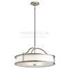 Klasyczna LAMPA wisząca KL-EMORY-P-M-CLP Elstead KICHLER okrągła OPRAWA zwis cyna biały