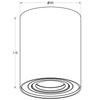 Sufitowa lampa nastropowa Rondoc downlight natynkowy czarny