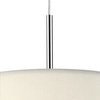 Salonowy zwis Zaragoza ZAR1733 Dar Lighting z abażurem plisowanym biały chrom