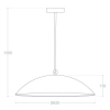 Lampa wisząca nad stół Goldi ABR-LWG60 Abruzzo kopuła złota