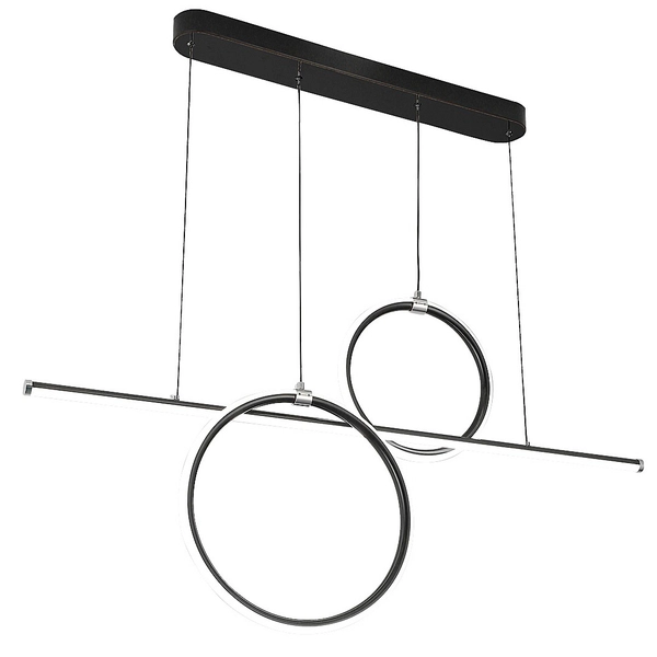 Nowoczesna lampa wisząca Willow 6970 LED 48W 4000K do jadalni czarna