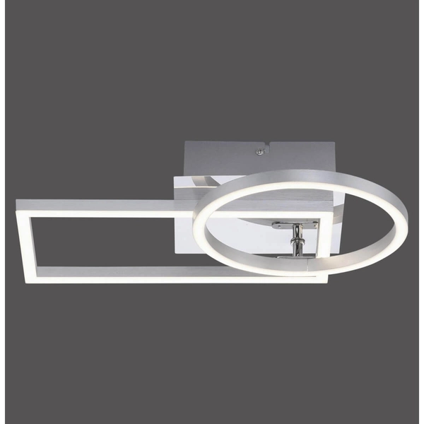 Przysufitowa lampa IVEN 14031-55 LED 20W 3000K prostokątna srebrny biały