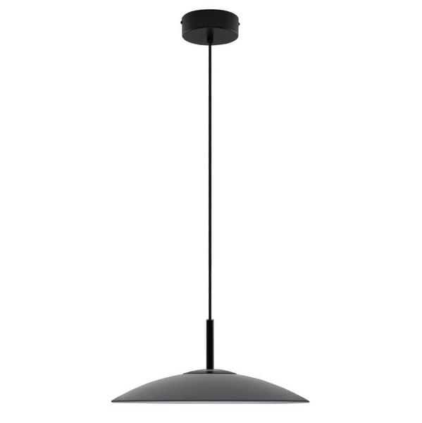 Lampa wisząca do jadalni PECA LE44273 LED 13W 3000K kopuła czarna szara