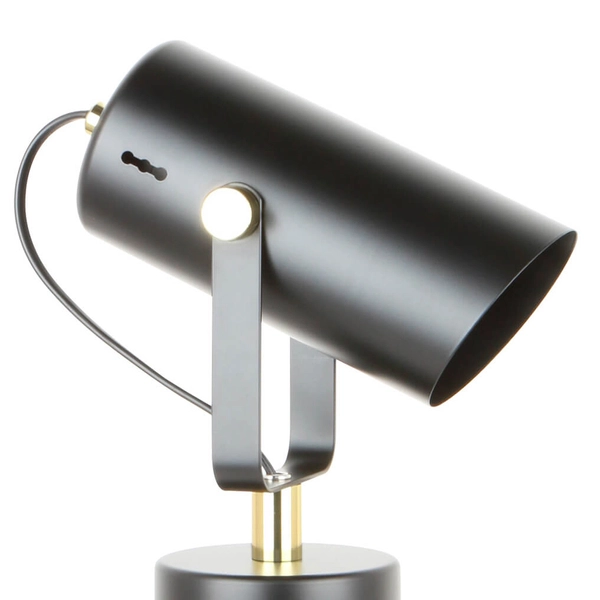 Kierunkowa lampka biurkowa Resi A2058-MBK do czytania złoty czarny mat