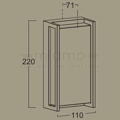 Elewacyjna LAMPA ścienna QUBO 5193001118 Lutec prostokątna OPRAWA metalowa LED 18W 3000K outdoor IP54 szara