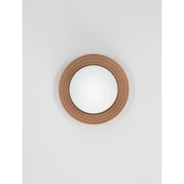 Porcelanowy kinkiet ścienny MALVANO LE45268 do gabinetu karmelowy