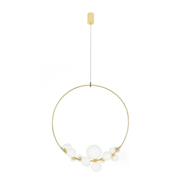 Pierścieniowa lampa wisząca ROCIO MSE1501100552 kule nad stół złote