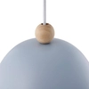 Wisząca lampa nad stół GASTON 2412653006 niebieski drewniany