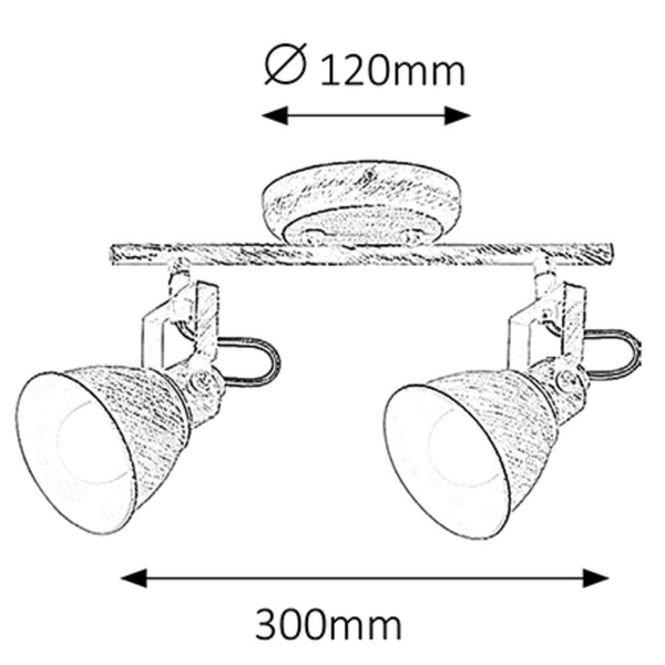 Plafon LAMPA sufitowa VIVIENNE 5963 Rabalux ścienna OPRAWA listwa reflektorki retro brąz
