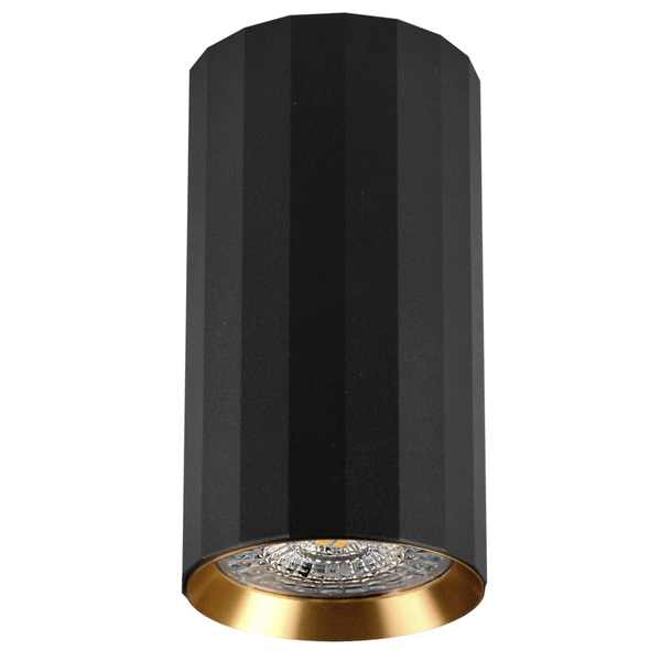 Przysufitowa lampa tuba NICEA 323408 do jadalni czarny złoty