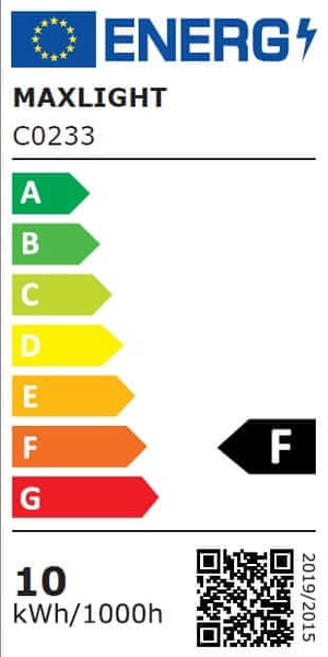 Okrągła lampa sufitowa Duo C0233 LED 10W 3000K round szklana biała