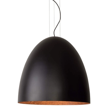 Kuchenna lampa wisząca Egg 10321 Nowodvorski metalowa kopuła czarna miedziana