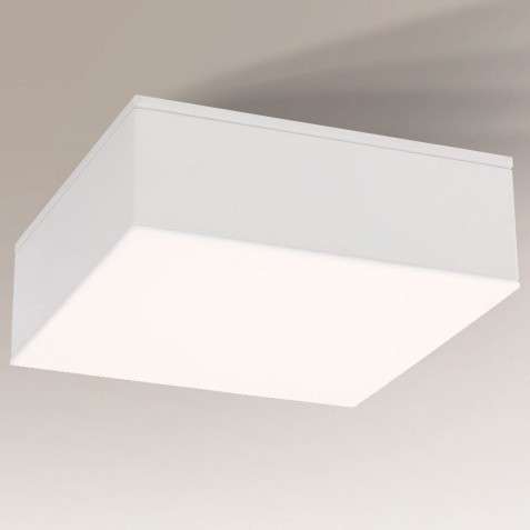 LAMPA sufitowa TOTTORI IL 7725 Shilo kwadratowa OPRAWA natynkowa LED 10W 3000K do łazienki IP44 biała