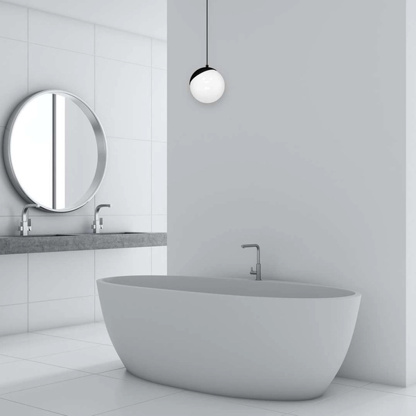 LAMPA wisząca SFERA MLP5739 Milagro szklana OPRAWA loftowy ZWIS kula ball biała