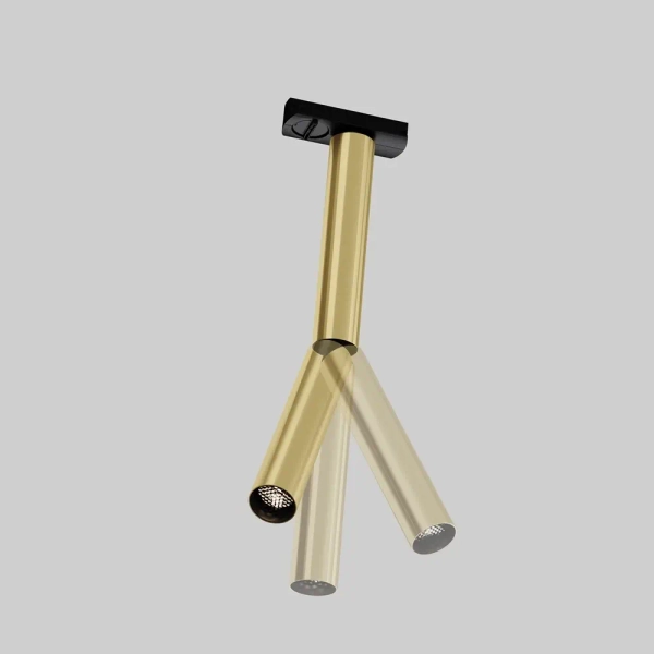 Jednofazowa lampa do szyn Focus Dual TR142-1-6W3K-BS LED 6W 3000K złoty