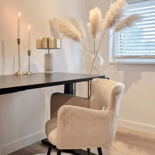 Stołowa lampka MIRASOL 34540/03/31 Lucide marmurowa biały złoty